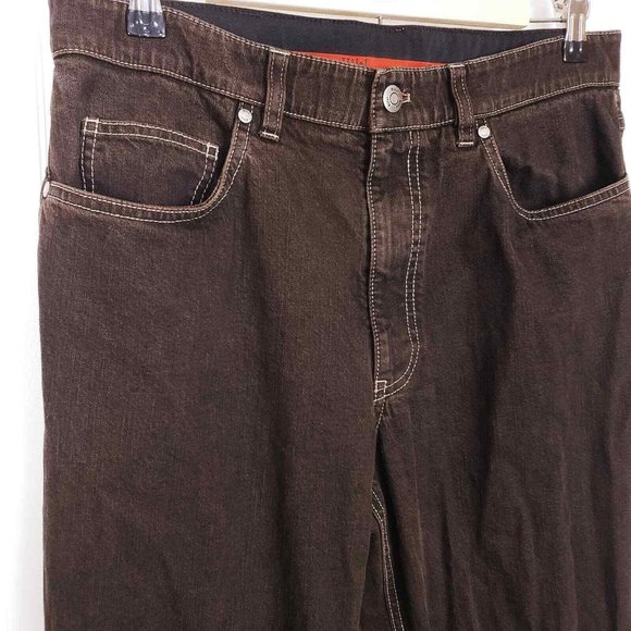 Hiltl "The Ultimate Trouser" Brown Relax Stitched Jeans, Men's 30 x 33 - Picture 3 of 10
